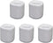 Clarity & Muse 5 Pcs Ceramic Chime Ritual Spell Candle Holders - White...