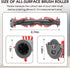 Replacement Roller Brush Kit Compatible with Shark NV800,NV800W,NV801,NV801Q,NV803,UV810,HV380,HV381,HV382,HV384 Vacuum Cleaner (1 Soft Roller Bru...