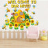 Adduster Bee Bulletin Board - Spring Bulletin Board Decor Sunflower Cutout Set Bee Hive Cutout Bulletin Board for Classroom Walls Bulletin Board K...