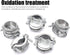 6PCS 1 inch NM Cable Clamp Type Connectors for Metallic Conduit Protect Cables Silver...