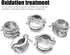 5Pack 1 inch NM Cable Clamp Type Connectors for Metallic Conduit Protect Cables Silver-Zinc...