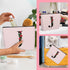 Initial Letter J Makeup Bag for Women Girl, A-Z Personalized Makeup Bag Pink Monogram Cosmetic Bag, Custom Graduation Nurse Week Gift Birthday Bri...