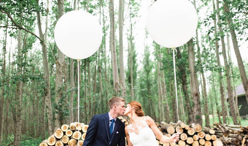 36 Inch Giant Balloons White Balloons(Premium Helium Quality), 6 Pack 36'' Large Latex Balloons for Photo Shoot/Birthday/Wedding Party/Festivals/E...