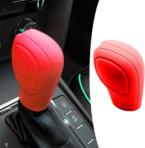 2 PCS Car Shift Cover, Environmentally Friendly Silicone Open Anti-Slip Automatic Knob Gear Lever Protective Cover, Universal Decorative Accessori...