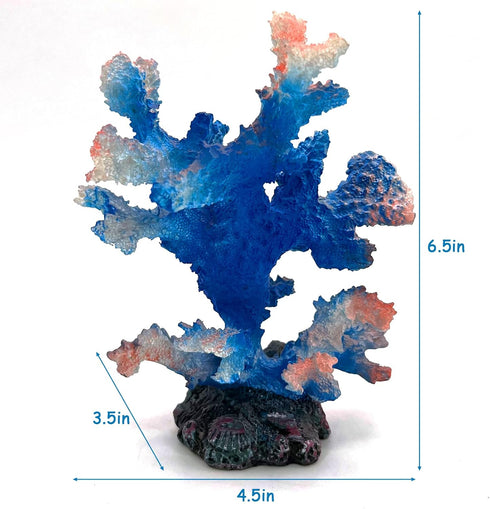 PINVNBY Artificial Coral Ornament Aquarium Sea Plants Decoration Underwater Craft Resin Coral Landscape Fish Tank Accessories Aquarium Decor Suppl...