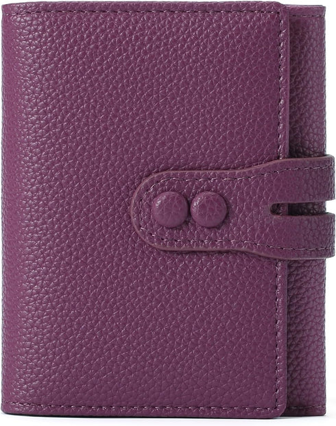 SENDEFN Small Womens Wallet Leather Trifold Card Holder RFID Blocking with Zipper Coin Pocket...