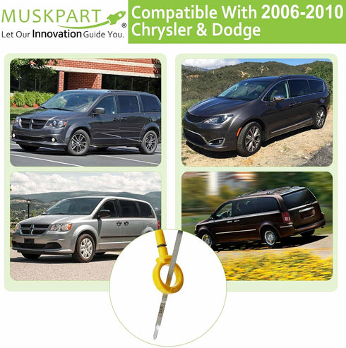 Oil Dipstick 04666139AA 917-320 for Chrysler 2006-2010 Town & Country 2006-2008 Pacifica 3.3L 3.8L Dodge 2006-2010 Grand Caravan 3.3L Engine Oil D...