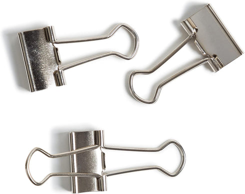 U Brands Small Binder Clips, Metallic Silver, Office Organization Supplies, 19mm, 72 Count...