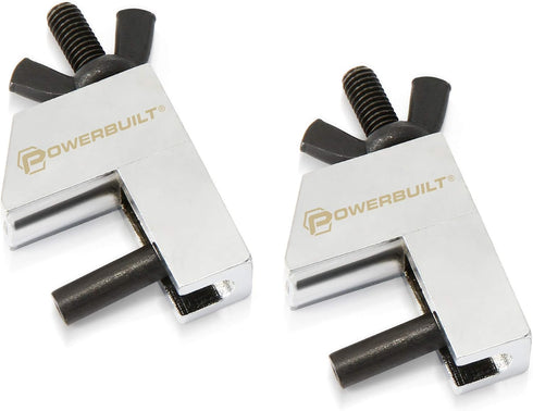 Powerbuilt 2 Piece Hose Pinchers, Brake Line Clamp, Hose Pinch Clamp Pliers, 1" Opening, for Temporarily Sealing Off Vacuum Lines, Fuel Lines - 64...