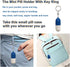 2 Pack Pill Case Keychain Portable Mini Pill Boxes Medicine Vitamin Holder case for Outdoor Travel Camping First Aid Pills Organizer...