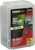 Power Pro Premium Self-Drilling Metal Screws, Zinc Plated Steel, Hex Washer Head Metal to Metal Winged Point Screws, Silver, #10 x 1 inch, Box of ...