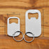 Stainless Steel Flat Beer Bottle Opener Keychain, Sturdy and Durable 2 Pcs to Send to Friends, Light and Easy to Carry, Suitable for All Beer Bott...