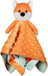BORITAR Fox Baby Security Blanket Soft Minky Dot Fabric Lovey Blanket with Cute Woodland Pattern Backing Stuffed Plush Cuddle for Newborn Infant G...
