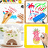 16 Pieces Summer Stencils for Painting, Reusable Beach Stencils, Hello Summer Stencils DIY Drawing Template on Paper Wall Floor Wood...