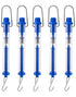 QWORK Plastic Tubular Spring Scale - 5 Pack 1000g/10N Capacity, Grams & Newton Calibration, Zeroing Capability, Clear Plastic Body Spring Balance ...