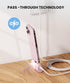 Pink Small Portable Charger for iPhone,5000mAh Lightweight Battery Pack with Metal Stand/LED Flashlight Mini Power Bank Battery Charge for iPhone ...