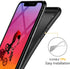 Case + 2 Screen Protector for LG K31 Rebel (5.70"), Ultra-Thin Black Soft Silicone TPU Phone Case Bumper Shock-Absorption Cover with Tempered Glas...