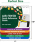 ???????? 200 ?????????? Air Fryer Cheat Sheet Magnets Cooking Guide Booklet, Air Fryer Cooking Guide Magnetic Cookbook, Air Fryer Magnetic Cheat S...