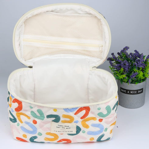 Cosmetic Bags for Women, Cute Floral Makeup Bag, Organizer Storage Make Up Bag, Travel Toiletry Bags, Handbags Purses (UU/Big)...