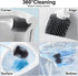 RV Toilet Bowl Brush and Holder, Ventilated Toilet Cleaner Brush with Long Handle and Flexible Bristles, Wall Mount for Motorhome Travel, Travel T...