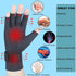 Copper Arthritis Gloves with Adjustable Wrist Strap for Women Men, Fingerless Compression Gloves for Arthritis, Carpal Tunnel, Pain Relief, Swelli...