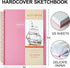 9 x 12 inches Hardcover Sketchbook for Drawing 120 Sheets Spiral Bound Sketch Pad Premium Art Sketchbook Artistic Drawing Painting Writing Paper(6...
