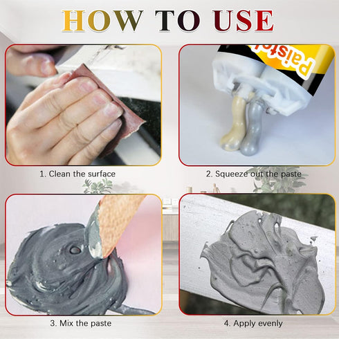 Metal Glue, Glue for Metal High Strength Bonds Metal to Metal (40g*2), Weld Metal Repair Glue, Metal Epoxy for Steel, Metal, Cast Iron...