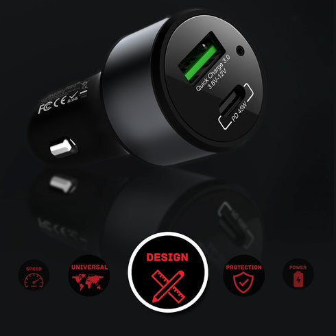 LinkOn 63W Car Charger with 45W USB-C PD3.0 PPS and 18W USB-A QC3.0 Compatible with MacBook Air Chromebook iPhone Xs/Max/XR/X/8 iPad Pro/Air 2/Min...