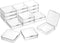 16 Pieces Small Plastic Bead Storage Containers and Organizer Transparent Boxes with Hinged Lid, Clear Craft Supply Box for DIY Art Craft Accessor...