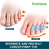 Povihome 10 Pack Pinky Toe Separator and Protectors for Overlapping Toe, Curled Pinky Toes - Spacers for Morton's Neuroma Pain Relief...