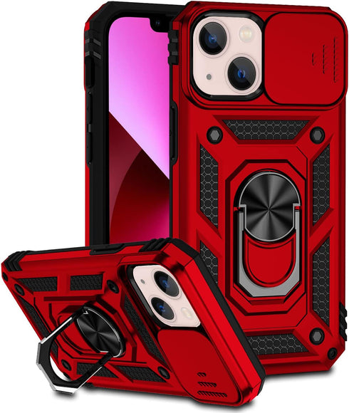 Hitaoyou Compatible with iPhone 13 Case, Phone Case iPhone 13,iPhone 13 Case with Camera Cover & Kickstand Military Grade Shockproof Heavy Duty Pr...