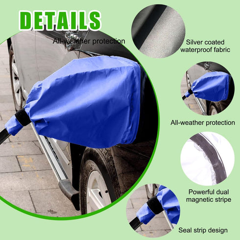 EV Charger Plug Cover, Waterproof Outdoor Electric Car Charging Port Cover, All Weather Steel-Bodied Electric Auto Charger Plug Protection Cover, ...