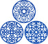 CHEFBEE 3PCS Trivets for Hot Dishes, Trivet Hot Plate Holder for Pots and Pans, Countertop, Silicone Trivet Mat Non-Slip Heat Resistant Kitchen Te...