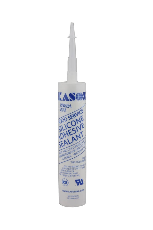Kason 3700 Series Rubbaseal Silicone Sealant, White 10.3 oz. Tube, 63700000002...