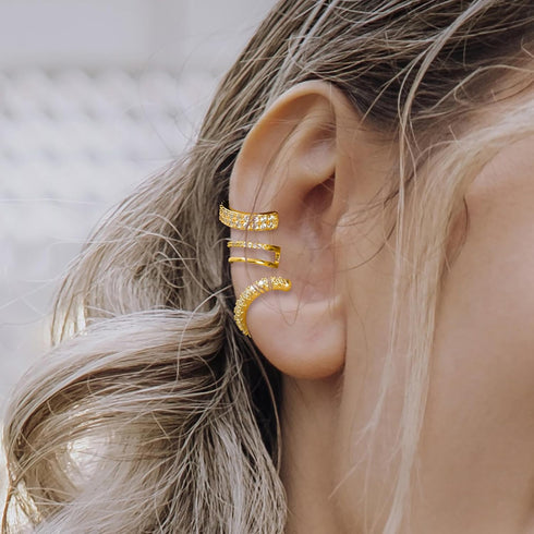 9Pcs Gold Ear Cuffs for Women Non piercing, 14K 18k Gold Plated Ear cuff earrings for Women Cartilage Clip Cuff Earrings Jewelry for women...