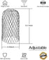 10 Pack Gutter Guard 3 Inch Expandable Aluminium Filter Strainer, Gutter Downspout Guard for Stopping Blockage Leaves and Debris...
