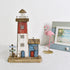 Decorative Lighthouse for Home Decor, 10.16" H Rustic Wood Light House Sculpture Figurine Tabletop Centerpiece Nautical Beach Decorations for Livi...