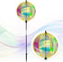 FONMY 360° Outdoor Gazing ball Wind Spinner 3D Wind Sculpture with Stake Reflective Rainbow Maker Worth Gift for Christmas Indoor/Outdoor Garden D...