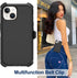 for iPhone 13 Mini Case, iPhone 12 Mini Case, with Belt Clip Holster,2X Screen Protector Heavy Duty Full Body Shockproof Rugged Protective Cover f...