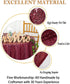 ShiDianYi 50 Inch Round Sequin Tablecloth - Burgundy Sparkling Party Decor for Weddings, Birthdays, Bridal Showers | Wrinkle-Free Luxury Table Cov...