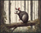 Posterizer 1 pcs- Worried possum standing on a tree in jungle-Art for Animal Lovers-Landscape & Nature Art- Gift for Men Women Teens-Decor for Ho...