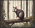 Posterizer 1 pcs- Worried possum standing on a tree in jungle-Art for Animal Lovers-Landscape & Nature Art- Gift for Men Women Teens-Decor for Ho...