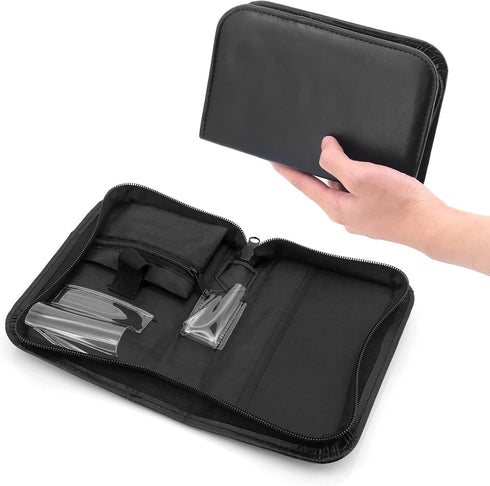 PU Leather Glucose Meter Storage Bag, Travel Case Organizer Pouch for Blood Glucose Meter and Accessories, Diabetic Supplies Travel Case, Carrying...