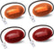 HERCOO LED Dually Bed Fender Side Marker Lights Front Rear Lamps Compatible with Ford 1999-2010 F350 F450 F550 Super Duty, Amber & Red...