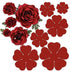 6pcs/Set 3D Rose Flower Metal Die Cuts,Wedding Flower Leaf Leaves Cutting Dies Cut Stencils for DIY Scrapbooking Album Decorative Embossing Paper ...