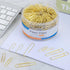 Paper Clips, 500 PCS Paper Clips Assorted Sizes, Gold Paper Clip, Small, Medium and Large Paper Clips...