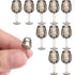 Toddmomy Doll Glasses Mini Wine Glasses 10Pcs Miniature Dollhouse Wine Glasses 1: 12 Kids Dollhouse Kitchen Toys Dollhouse Accessories Miniature B...