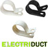 1.25" Electriduct Heavy Duty Nylon Cable Clamps Mouting Wire Clips - 10pcs | Black...