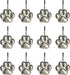 Sunlit Fashion Design Cute Paw Print Polished Shower Curtain Hooks for Dog Cat and Bear, Rust Proof Oil Rubbed Metal Shower Curtain Rings-12 Pack...