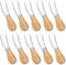 10 Pcs Cheese Spreader Knives, Mini Butter Knife Spreader with Wooden Handle, Stainless Steel Cheese Knife Set for Charcuterie Board, Sandwich, Ap...